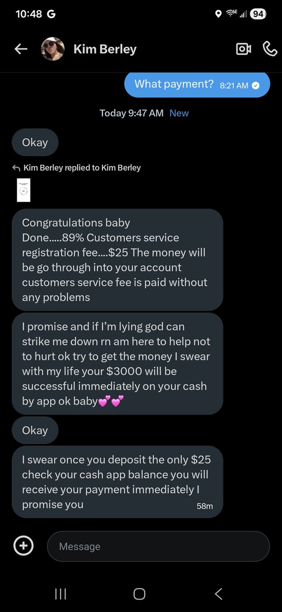 AlexBennin24337's tweet photo. @BerleyKim57109 Just a scammer https://t.co/76NSqAg54e