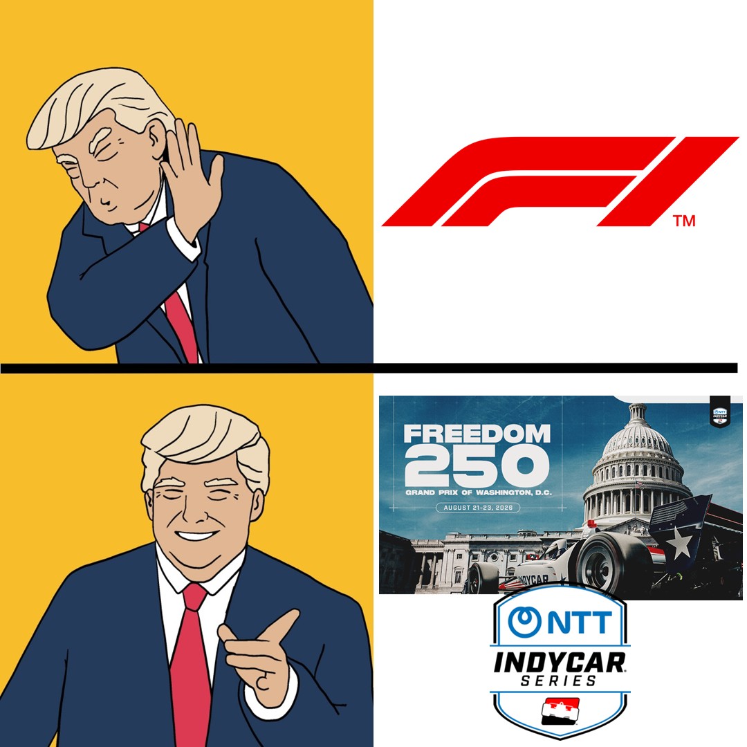 MonMornRacer's tweet image. The proper AMERICA 🇺🇲 🦅 #openwheel #racing choice! @IndyCar is going to lap the Capitol Mall for the Freedom 250. It's going to be a big, big, beautiful race. 

Honestly, good move by #IndyCar to have a race in Washington DC during the USA's 250th celebration year. It even got a