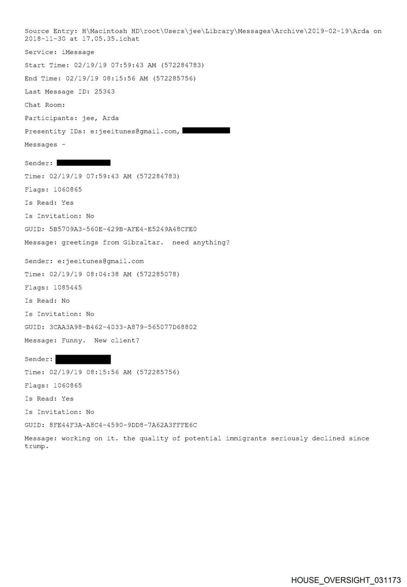 mhahaber_'s tweet photo. Epstein dosyalarında adı geçen Arda Beşkardeş isimli Türk kim? 

Arda: "Cebelitarık'tan selamlar. herhangi bir şeye ihtiyacın var mı?"

Epstein: "Komik. yeni müşteri?"

Arda: "Üzerinde çalışıyorum. potensiyel göçmenlerin kalitesi Trump'tan sonra baya düştü."

- Yaptığım bir araştırmada da Arda Beşkardeş isimli kişinin bir avukat olduğunu keşfettim.

Ve bu Avukat, aynı zamanda ABD'de vize ve göçmenlik işlerine bakıyormuş.