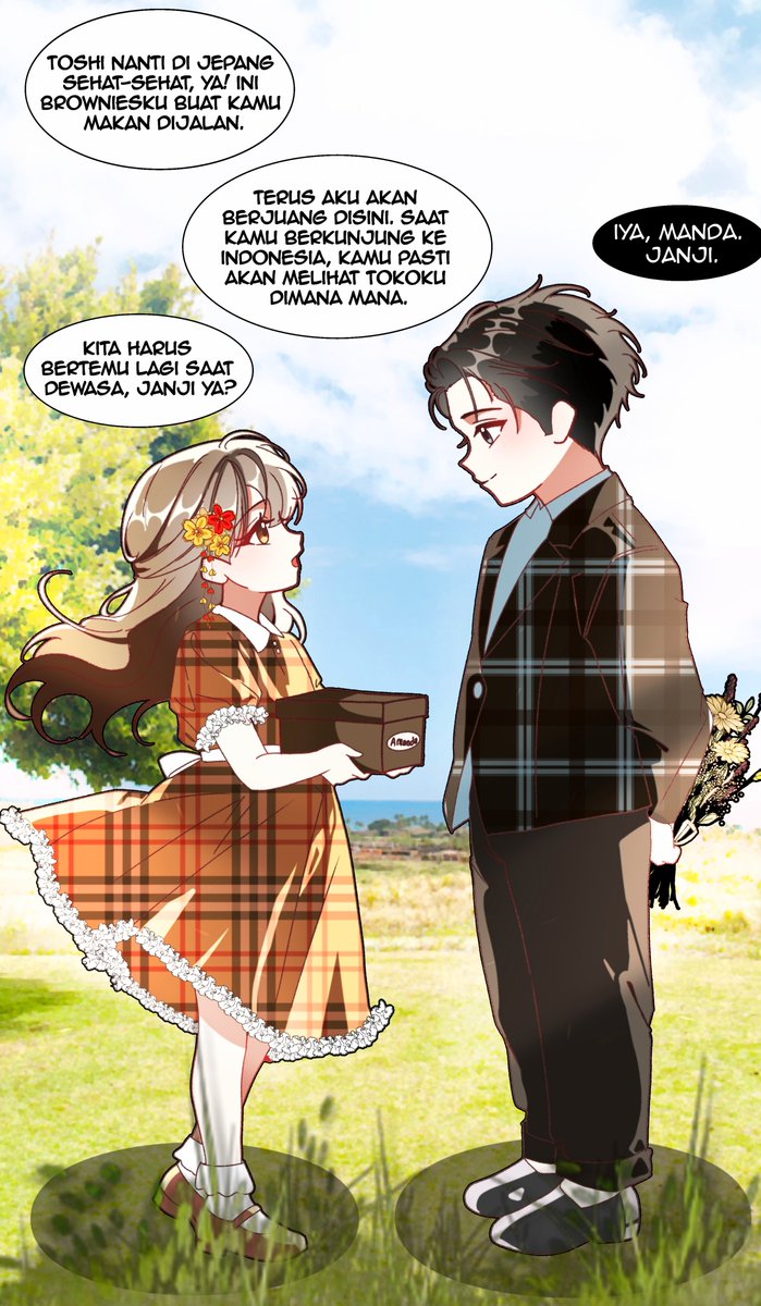 Childhood friends AU. #AmandArt #ToshibArt @_AmandaBrownies