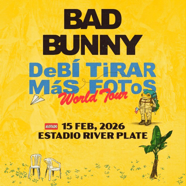 VENDO UNA ENTRADA BAD BUNNY 15/02 RIVER PLATE ARGENTINA CAMPO TRASERO