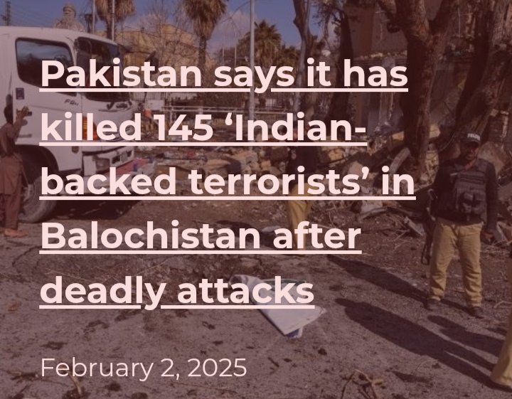 StephenNadia's tweet photo. #Pakistan says it has killed 145 ‘Indian-backed terrorists’ in #Balochistan after deadly attacks
#Quetta
https://t.co/vryK5TUWsH https://t.co/NEddCu25AE