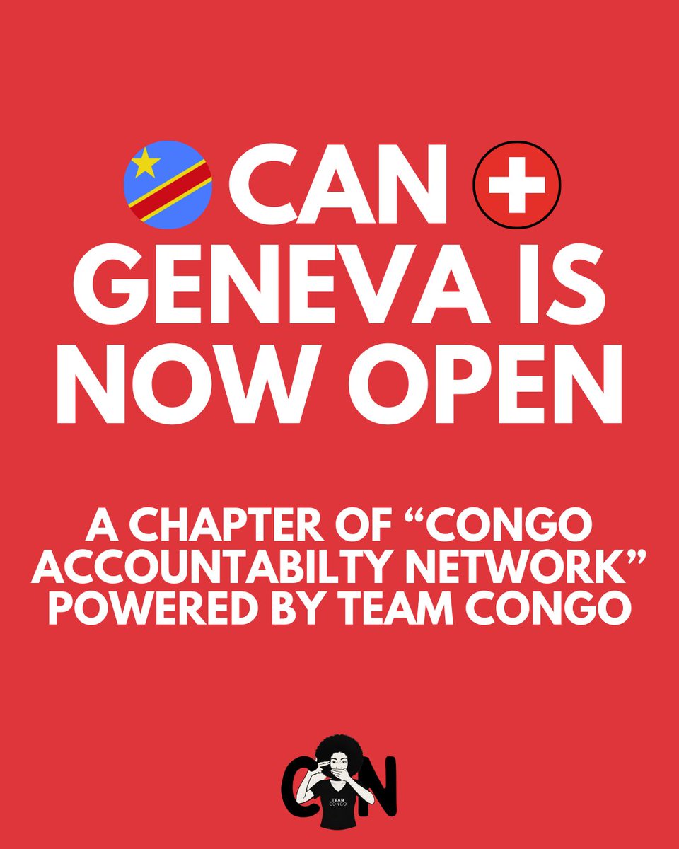 CANmovementGVA's tweet photo. 📍 CAN Geneva @can.movement.geneva (Switzerland) 🇨🇭 is now open!

We're proud to announce the opening of CAN Geneva, a new chapter of the Congo Accountability Network, powered by Team Congo. https://t.co/AkqwH0JHNc