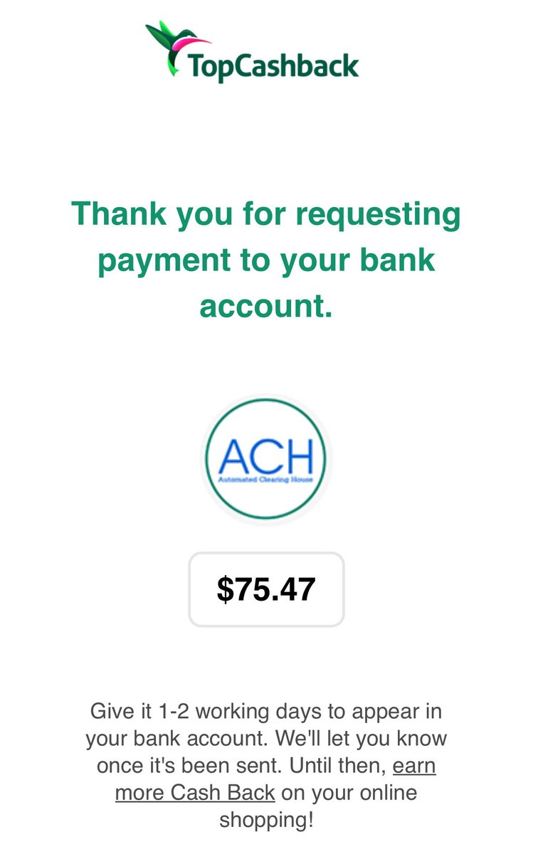 gocciag147777's tweet photo. ⭕️V&V:🇺🇸Top Cash Back🔗Cash out
・🚕2%ボーナスlyftと迷いましたが💰、Arch(手数料🆓)選んで🏦USアカウントへお試し出金リクエスト
・リードタイム📝1〜2日とのこと
📍時差もあるので今週中に着金かな?
#Topcashback
#WISE
#paypal https://t.co/Lix8dirYfW