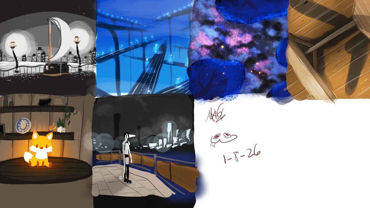 MichaelxNore's tweet photo. Group event I do with Life drawing on vrchat. Each are from locations in vrchat. Each location only got 10 minutes each https://t.co/e6ZWWmSaeh