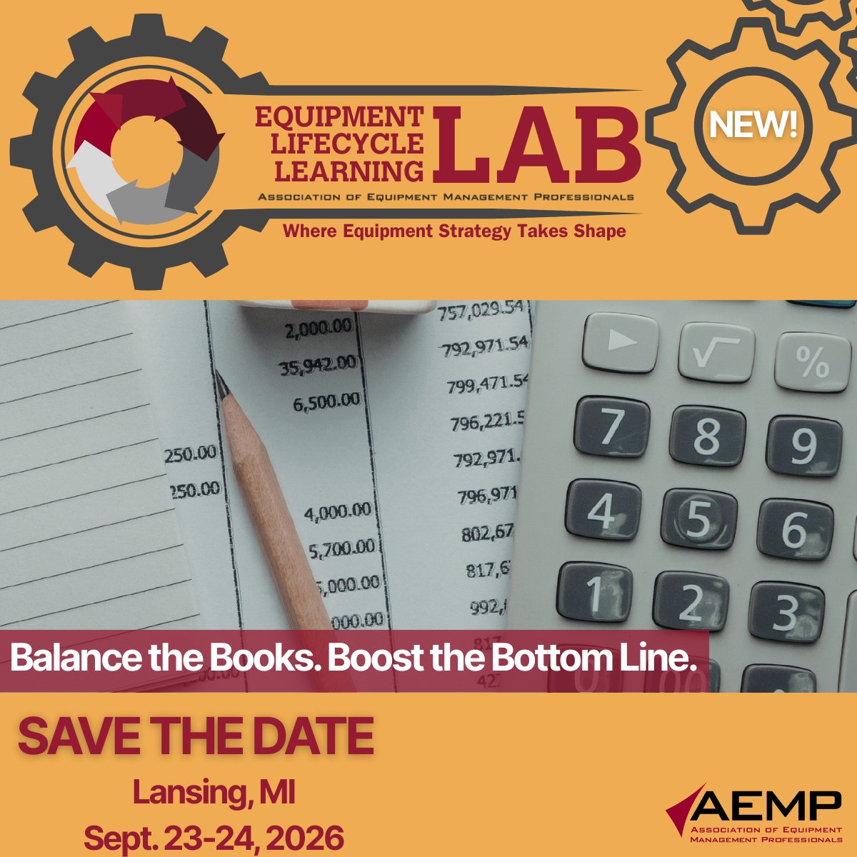 It’s time to invest wisely in the NEW Equipment Lifecycle Learning Lab, coming September 23–24 in Lansing, MI. Gain insights that improve ROI, strengthen performance, and keep profitability firmly in the black. 📊  aemp.org/page/equipment…
#AEMPU #EquipmentLifecycle