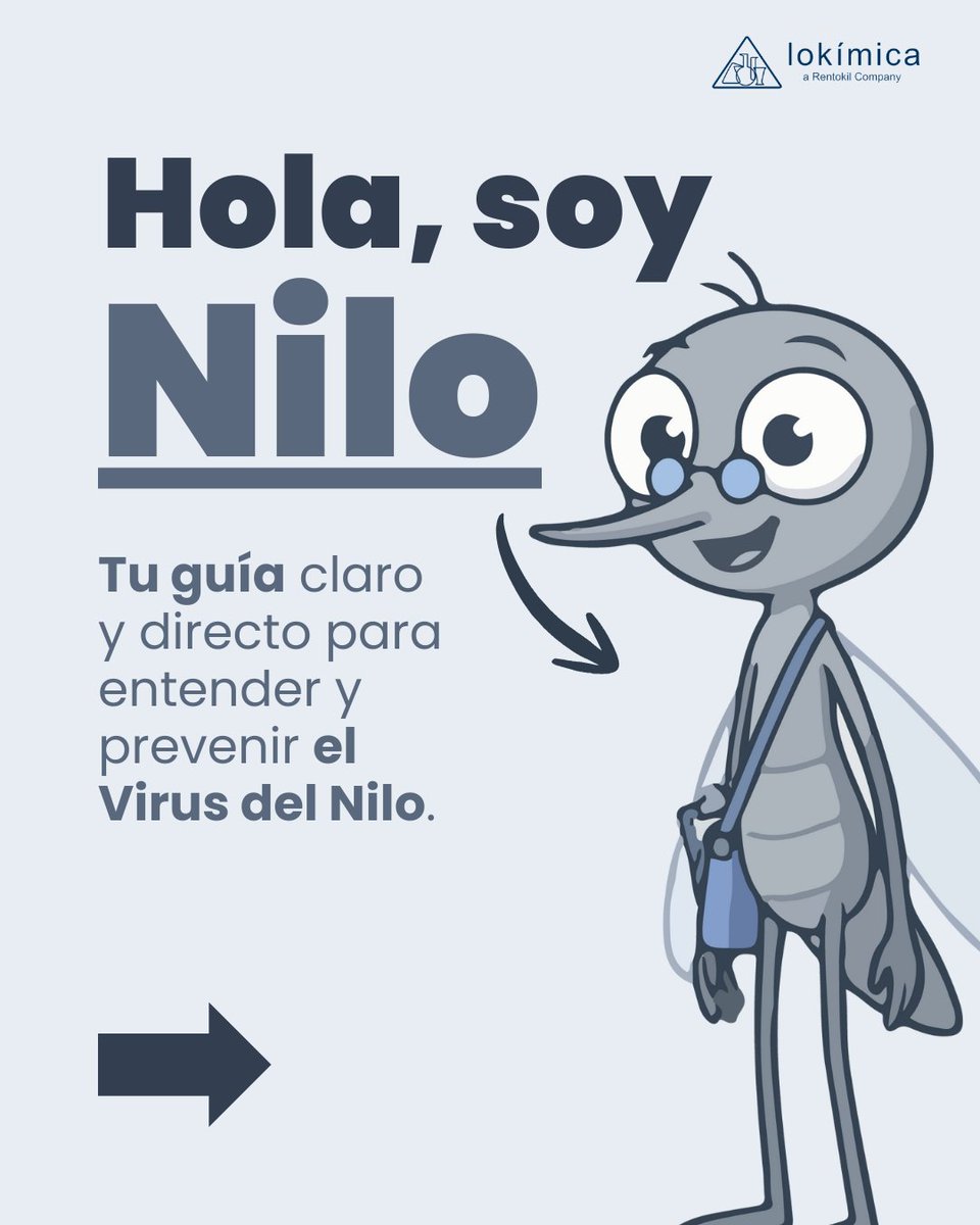 lokimica's tweet image. ¡Os presentamos a Nilo! 🦟 Vuestro nuevo guía y reportero experto en salud ambiental.

Os explicará de forma sencilla, cómo proteger vuestro entorno y qué pasos estamos dando para cuidar de vuestro municipio. 🛡️

➡️ Más información en: lokimica.com/virus-del-nilo…

#virusdelnilo