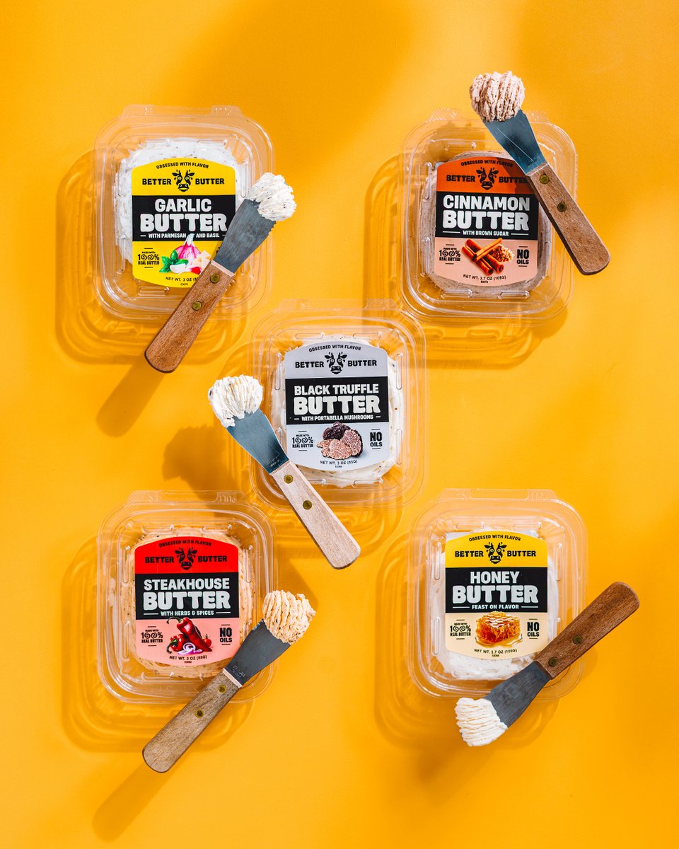 Butters so good we had to show them off. Whether you've got a sweet tooth or savory cravings, Better Butter satisfies all taste buds! 
Which one are you picking?
