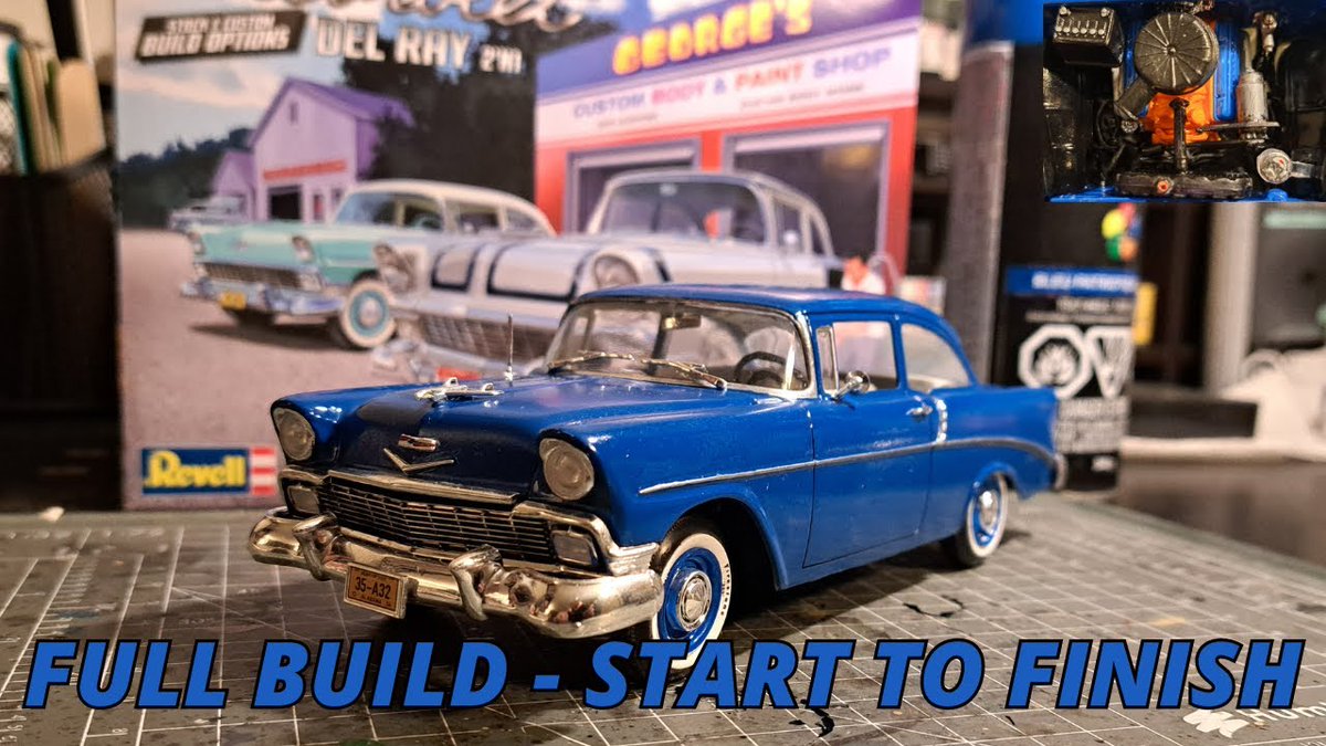 RevellUSA's tweet photo. Roll back to 1956 🚗💨 The Del Ray™ wasn’t just another Chevy. It was THE Chevy. Huge shoutout to @Seeds4Hobbies for their incredible stock build. Mind-blowing work!  🛠️🔥
🎥 https://t.co/rm1kNqtgEF
👉 https://t.co/MJqDtVA8oL
#RevellModels #ScaleModelCars #ClassicCarModels https://t.co/Nl8aVqjdDl