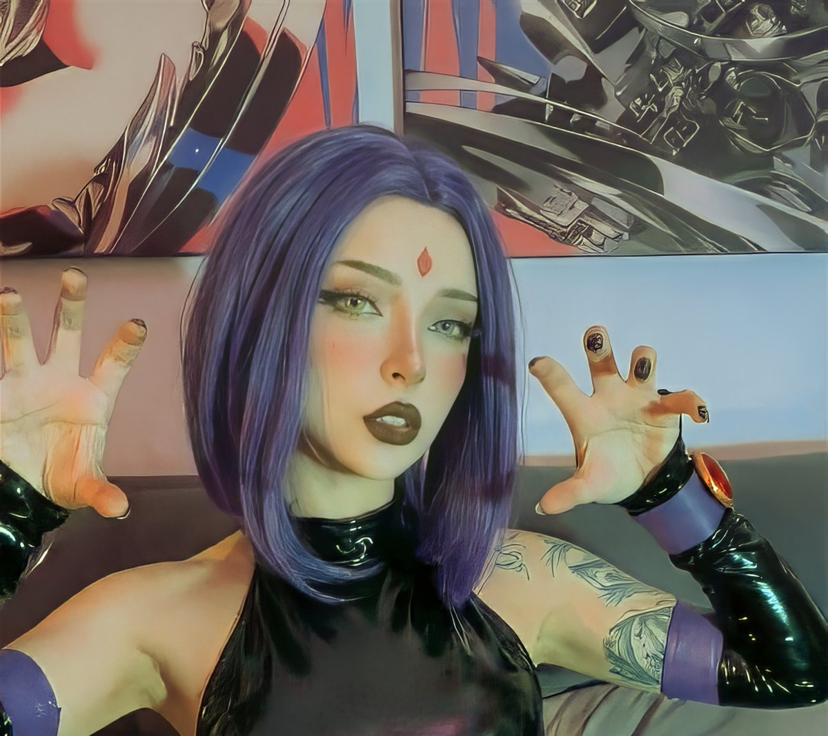 cyb3rkittybb's tweet photo. since y'all like raven so much 🖤