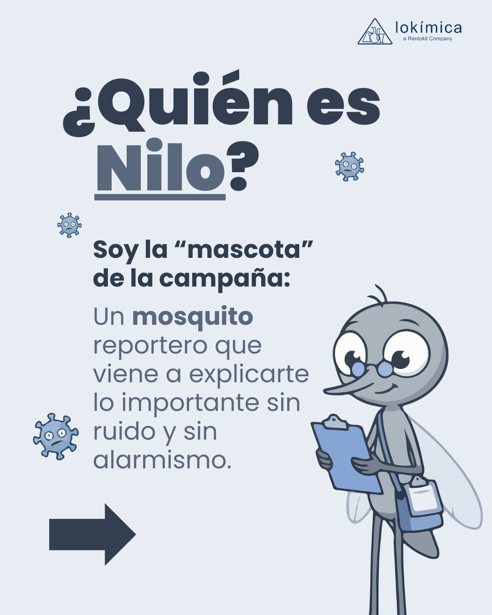 lokimica's tweet image. ¡Os presentamos a Nilo! 🦟 Vuestro nuevo guía y reportero experto en salud ambiental.

Os explicará de forma sencilla, cómo proteger vuestro entorno y qué pasos estamos dando para cuidar de vuestro municipio. 🛡️

➡️ Más información en: lokimica.com/virus-del-nilo…

#virusdelnilo