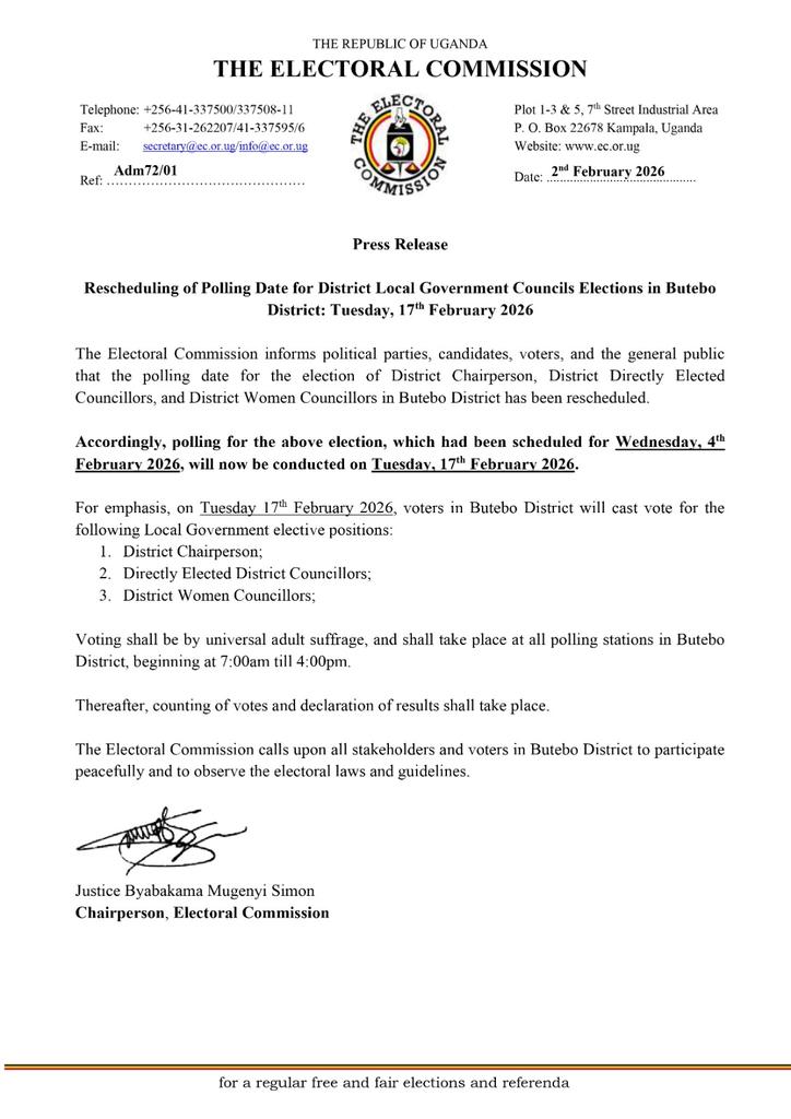 The Electoral Commission - Uganda tweet media