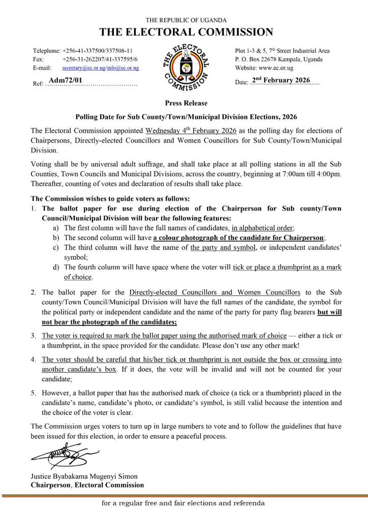 The Electoral Commission - Uganda tweet media