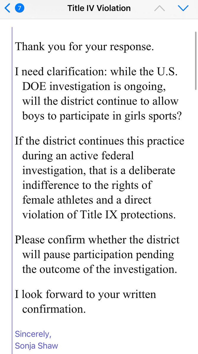realSonjaShaw's tweet image. State-sanctioned harm. In Newsom’s California, girls are sacrificed on the altar of ideology while boys get special privileges to steal girls’ rights, opportunities, and safety.

Hadeel Hazameh had to graduate early to escape harassment the district/state/CIF allowed.

This isn’t…