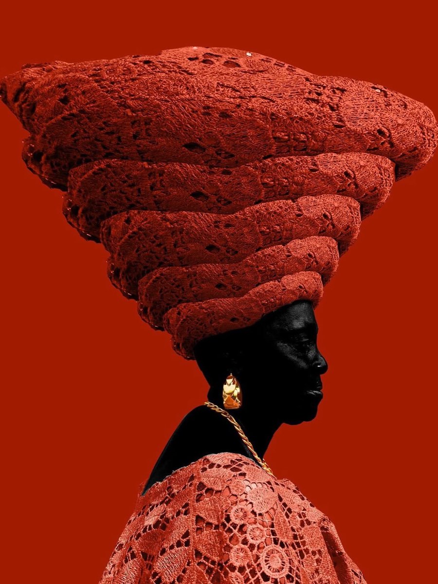Posted • @galerie_marcelle @sanjo_lawal is a fine art photographer from Lagos whose work blends African iconography, spirituality, and raw realism. 

📸: @sanjo_lawal