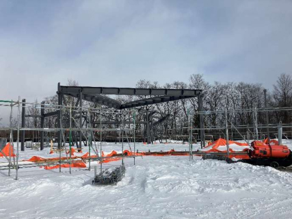 RNUP_NOW's tweet photo. #RNUP Visitor Centre construction showing 
hoarding framing which creates temporary, barriers to protect from the weather usually spaced at 600mm centers to support 8x4 plywood panels. #Scarboroughmirror #RougeNUP @RNUP_NOW @RougePark @Rouge_Valley_CC #ScarbTO https://t.co/uObCVq6DAP