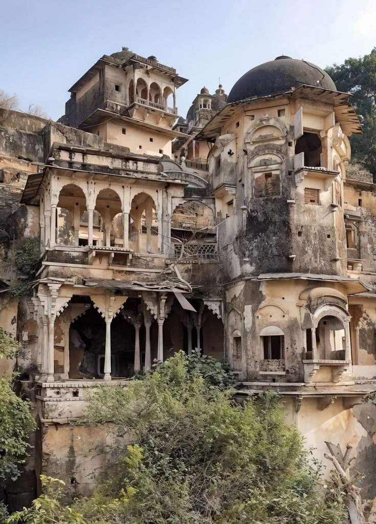 heritage_India1's tweet photo. Indrgarh fort built by Indrasal Singh ji Hada, once in these palaces, Hara used to gather brave and heroic people but today they are deserted and shabby (District Bundi - Rajasthan https://t.co/2CF5emfvEy