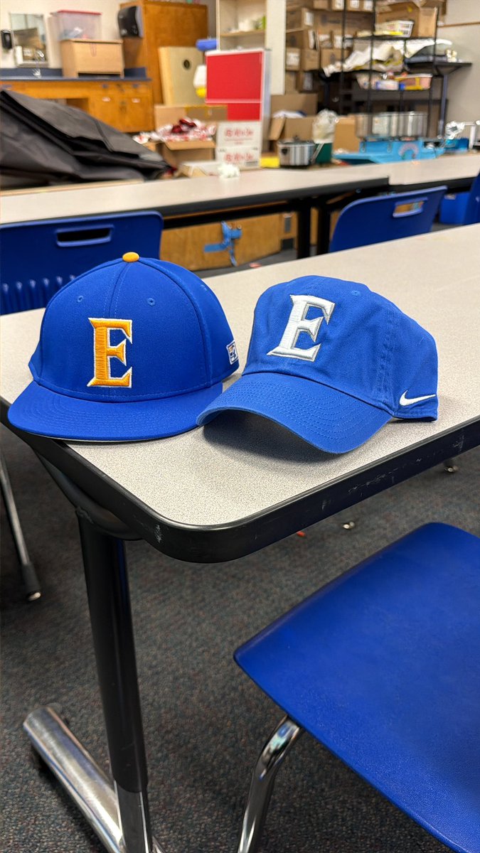 CoachCambero's tweet photo. @EdgewoodIB with some custom hats! Make sure to stop by Mr. Sotoβs office today! #GoLions #EdgewoodSchools #GameOnePartner @GameOne_USA https://t.co/PKPItmSY6X