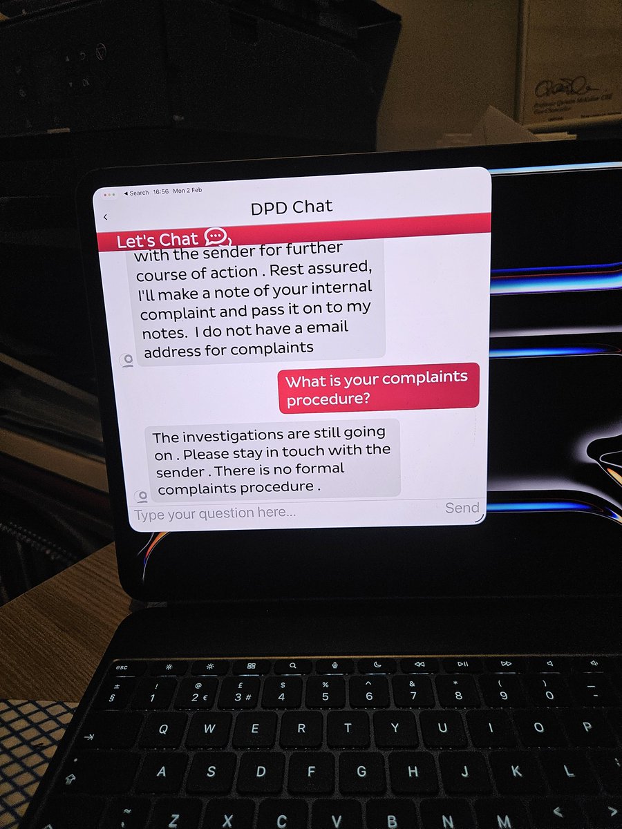 Ryan_Caulfield's tweet photo. @Ofcom is this correct dpd does not have a complaint procedure. https://t.co/9FXQ9NcX2Z