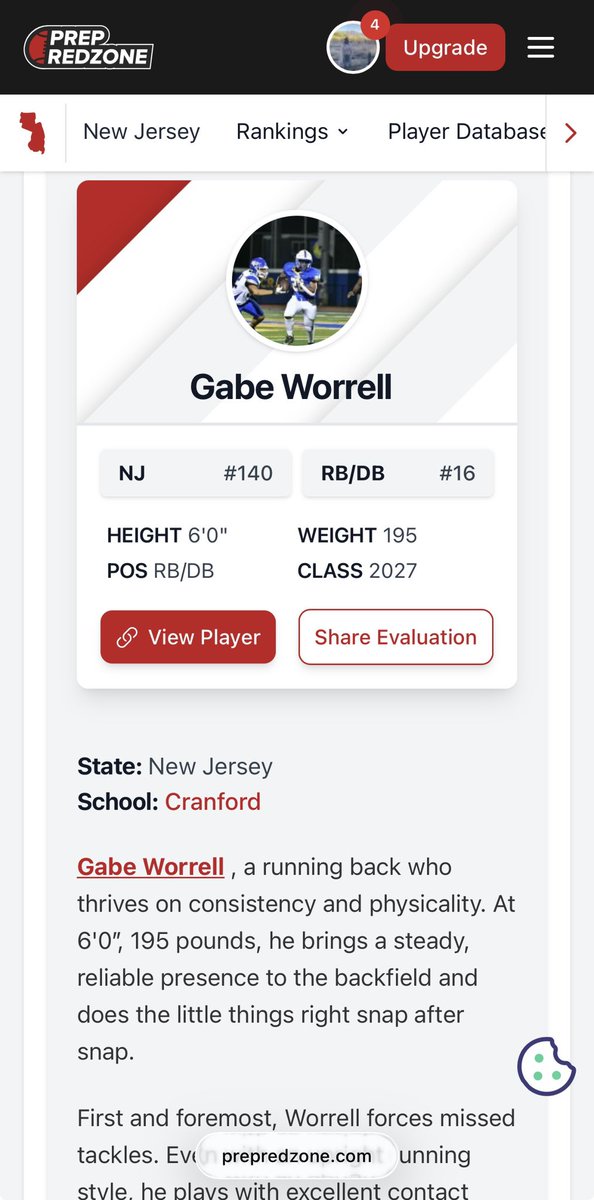 Gabriel Worrell ‘27 tweet media