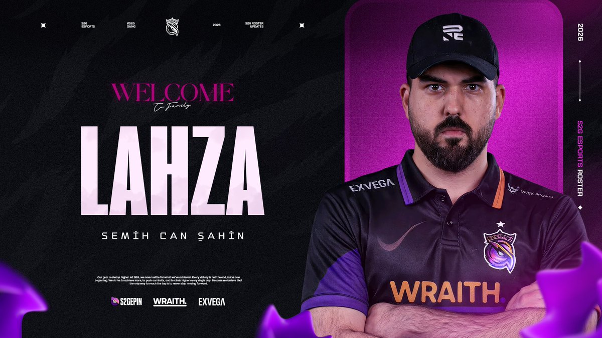 S2GEspor's tweet photo. GÖRÜNMEYEN KONTROL 🪄

PUBG: Battlegrounds Koçumuz Semih Can ‘’Lahza’’ Şahin’i duyurmanın heyecanını yaşıyoruz!

S2G Ailesine hoş geldin! 💜 https://t.co/f97tsC8rR6