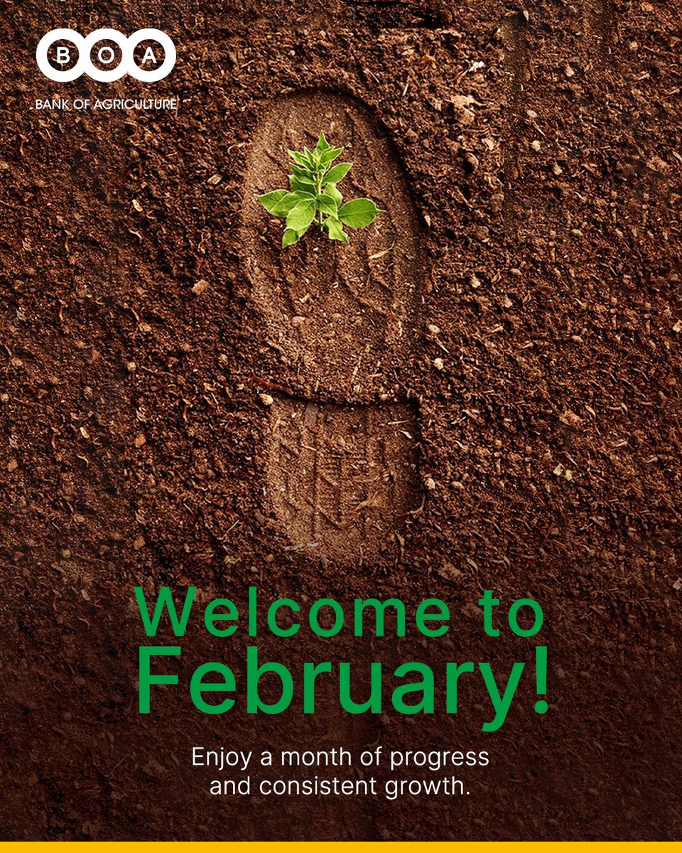 bankofagricng's tweet photo. We wish every farmer, agripreneur, and stakeholder a month of growth, abundance, and great opportunities. Happy New Month!
#HappyNewMonth #BankofAgriculture #BOA2 #February2026 https://t.co/pOg5crpAhT