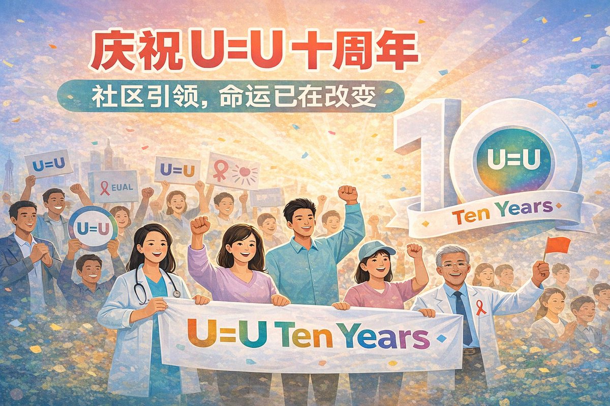 LWBchina's tweet photo. 10 years of #UequalsU and lives have changed. From global evidence to local action, communities  movements—have turned science into reality. In China and beyond, U=U is not just a message, but a path toward dignity, trust, and equity. @PreventionAC Community-led, always.@gnpplus https://t.co/1BPu3eM8rg