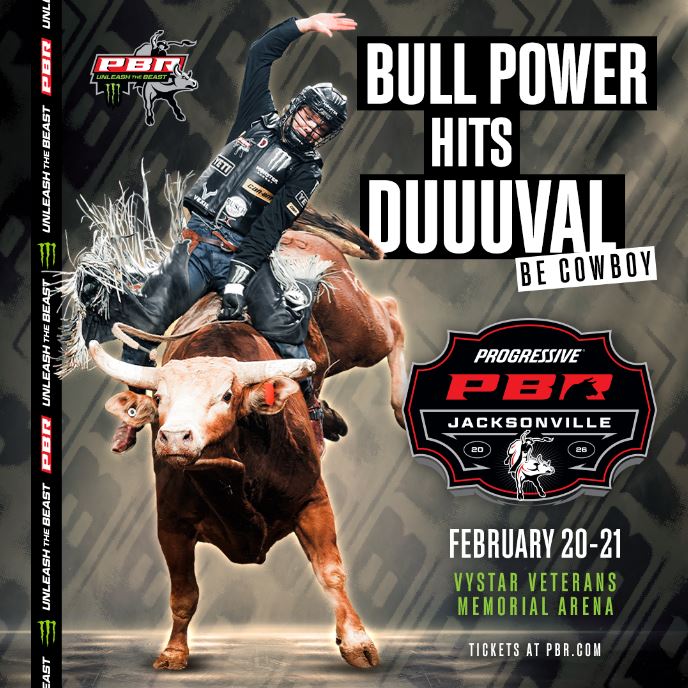 larumba1069's tweet photo. The Toughest Bulls. The Bravest Riders. For Eight Seconds, It’s All On The Line. Glory Or Nothing. PBR Bucks Into VyStar Arena, We’ve got your 4 pack to go February 20th! Listen to RUMBA 106.9 on our free iHeartRadio app and leave us a talkback for your chance to win!! https://t.co/bNTxAsbpHx