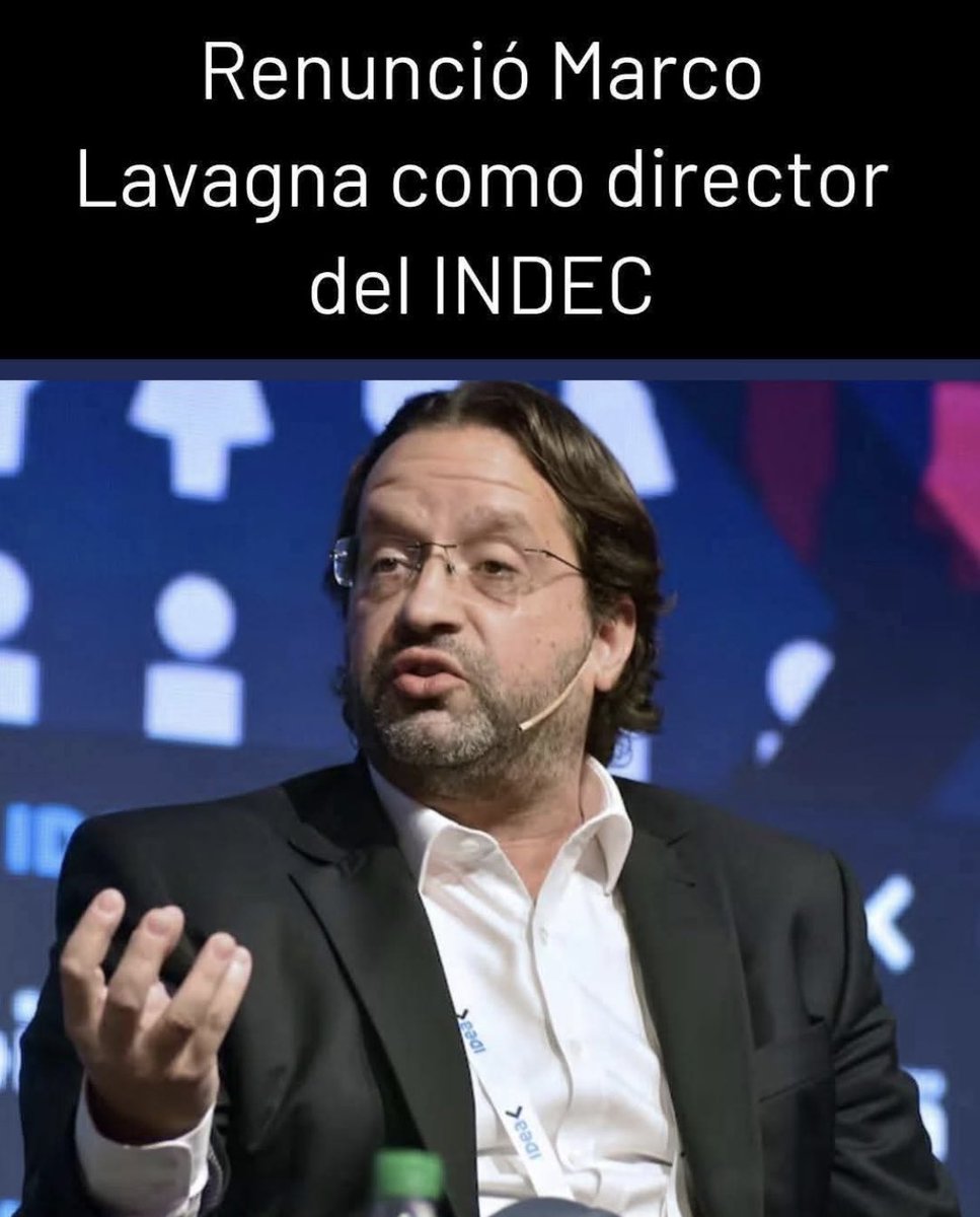 La renuncia de ⁦<a href="/MarcoLavagna/">Marco Lavagna</a>⁩ evidencia que se cansó lo huevos de algo sabido: ⁦a ⁦<a href="/JMilei/">Javier Milei</a>⁩ solo le interesa que las estadísticas oficiales sean funcionales a su relato en materia de actividad y precios. El PEN está dispuesto potenciar la mentira. No SERÁ GRATIS.