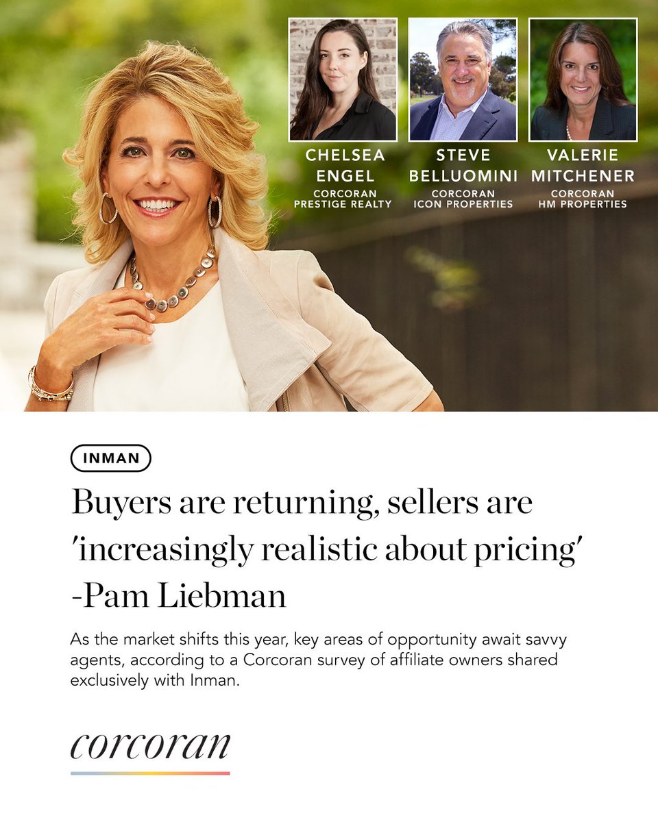 corcorangroup's tweet image. What does it take to #lead in #2026? 🌟 Inman sat down with our powerhouse affiliate owners to discuss the shifting tides of today’s #realestatemarket in an exclusive feature. 🗞🔑📈 See the full story: bit.ly/49P4jbF 👈