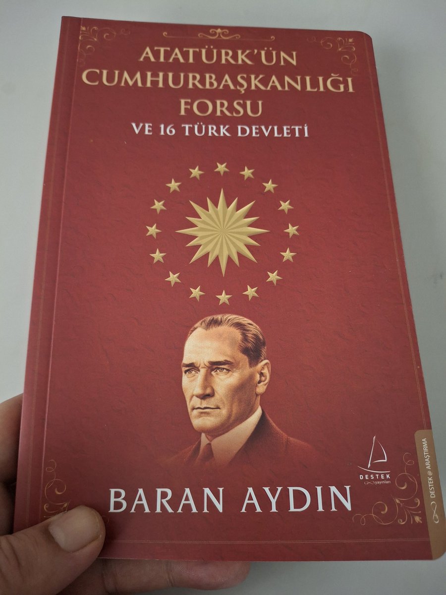 Hoşgeldin. Heyecanla bekliyorduk. Okuru bol,istifade edeni çok olsun. <a href="/BARAN__AYDIN/">BARAN AYDIN</a>
<a href="/destekyayinlari/">Destek Yayınları</a> #oku #Atatürk #cumhuriyet #yenikitap