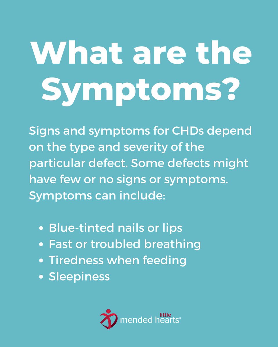 MLH_CHD's tweet photo. What are Congenital Heart Defects (#CHD)❓

To learn more about CHD and access our support resources visit the link below👇
https://t.co/M833ojxTQG

#1in100 #MLH https://t.co/E0I6yERCGA
