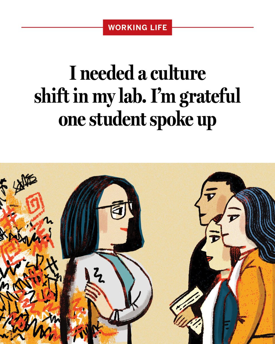 ScienceCareers's tweet image. I needed a culture shift in my lab. I’m grateful one student spoke up

“I was transferring the stress I was under onto my graduate students,” this professor writes. #AcademicChatter bit.ly/4qfCMVU