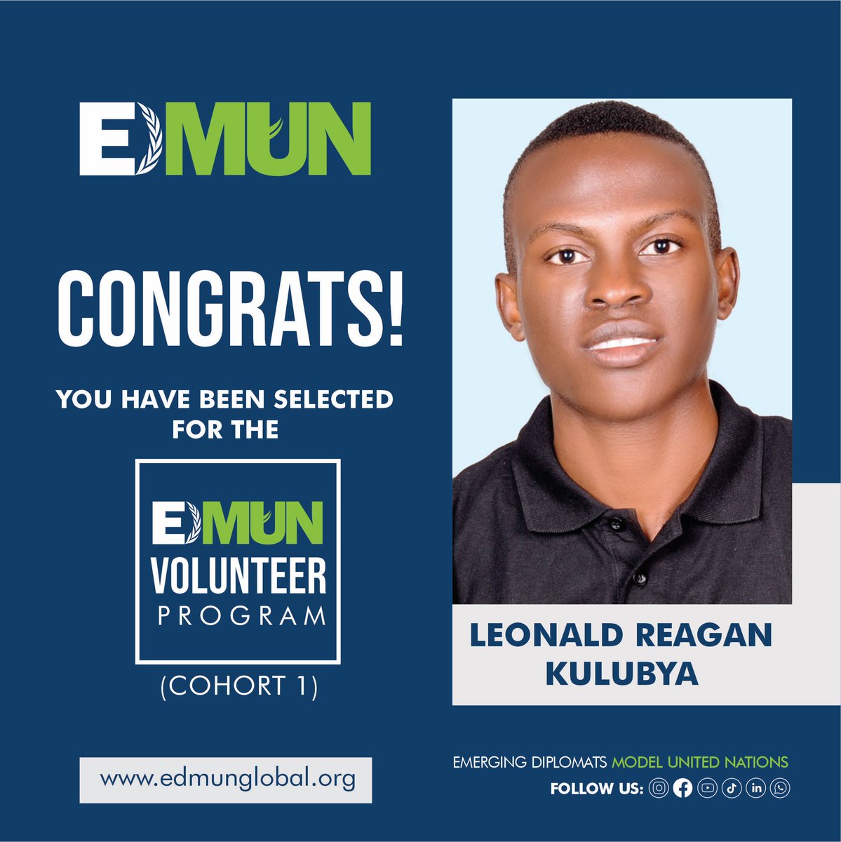 RonnieReagan24's tweet photo. 📣I am excited to share that I’ve been selected for the EDMUN Volunteer Program (Cohort 1)!
🚀I am looking forward to learning, serving, and contributing to the Emerging Diplomats Model United Nations as we prepare for the much-anticipated EDMUN’26 Conference
#EDMUN #EVP2026 https://t.co/zEjKmHTnGl