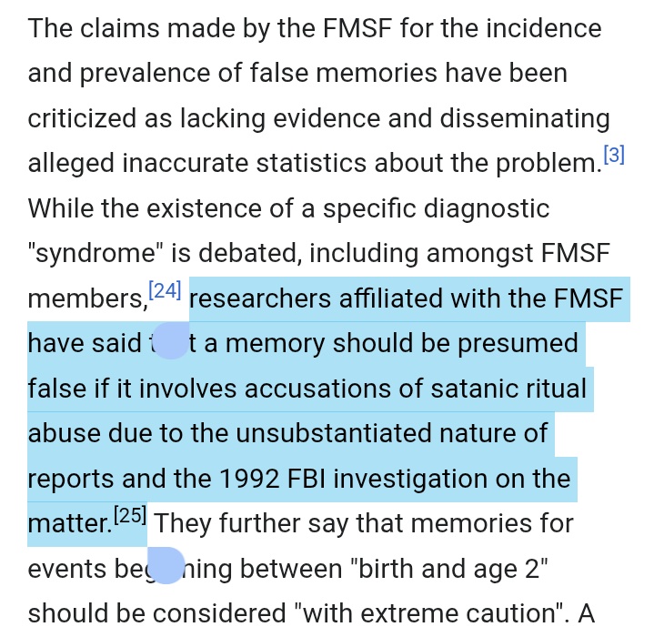 uncle_authority's tweet photo. hey remember how the False Memory Syndrome Foundation was established by an incestuous pedophile with a board staffed with Stanford (MKULTRA legacy) psychiatrists to discredit a priori all ritual abuse victims and dissolved itself three months after Epstein didn't kiII himself??? https://t.co/sMfggzuzBX