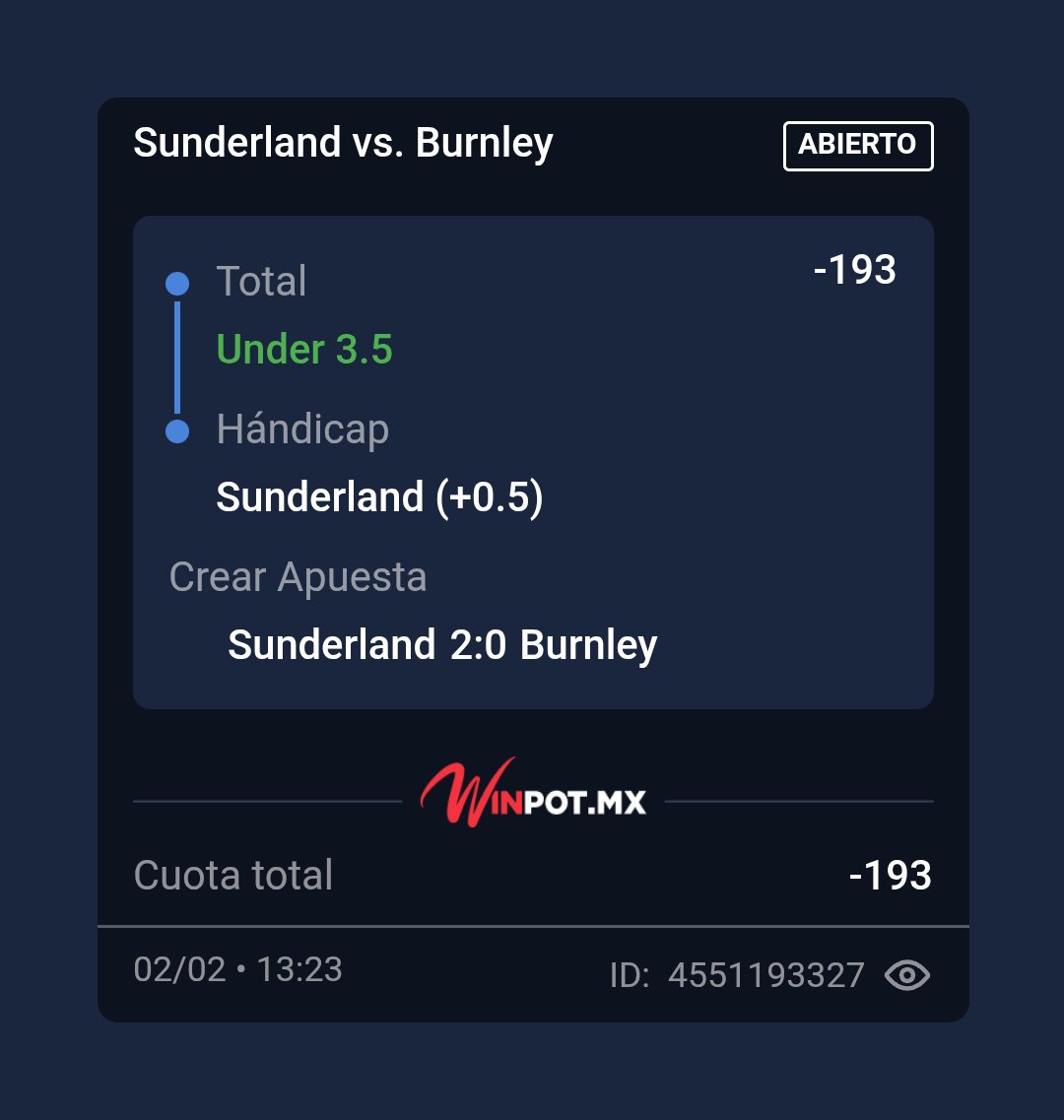 3/3 APUESTAS GANADAS INICIANDO FEBRERO ✅️ ✅️✅️

VAMOOOS!! ÚNANSE A MI GRUPO GRATUITO YAYAYA PARA QUE NO SE PIERDAN NINGÚN PICK t.me/eddiepicks17