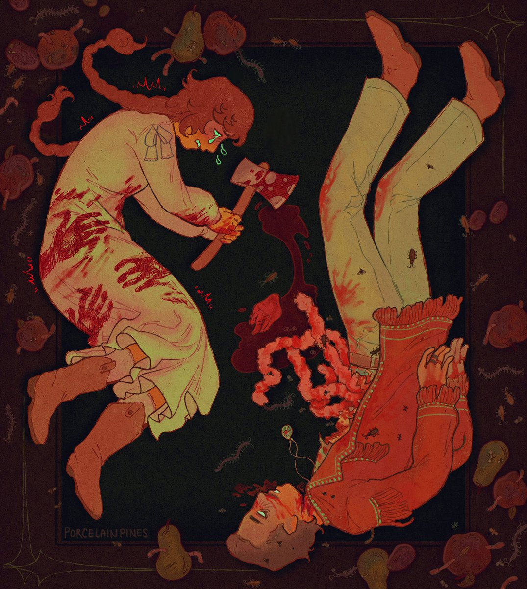 (cw gore, implied sexual assault)

two rotten souls, bound by blood