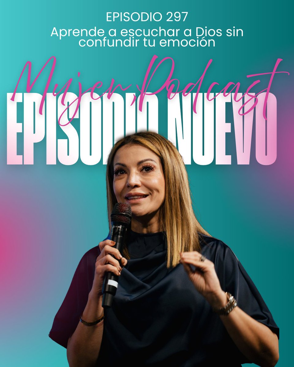 El episodio 297 de Mujer, Podcast se titula: “Aprende a escuchar a Dios sin confundir tu emoción”. Ya se encuentra disponible en Youtube💘.

🔴 Visualiza el episodio completo a través de YouTube:
youtube.com/@PastoraOmayra…

Encuentra todo mi contenido en mi plataforma Divinas.