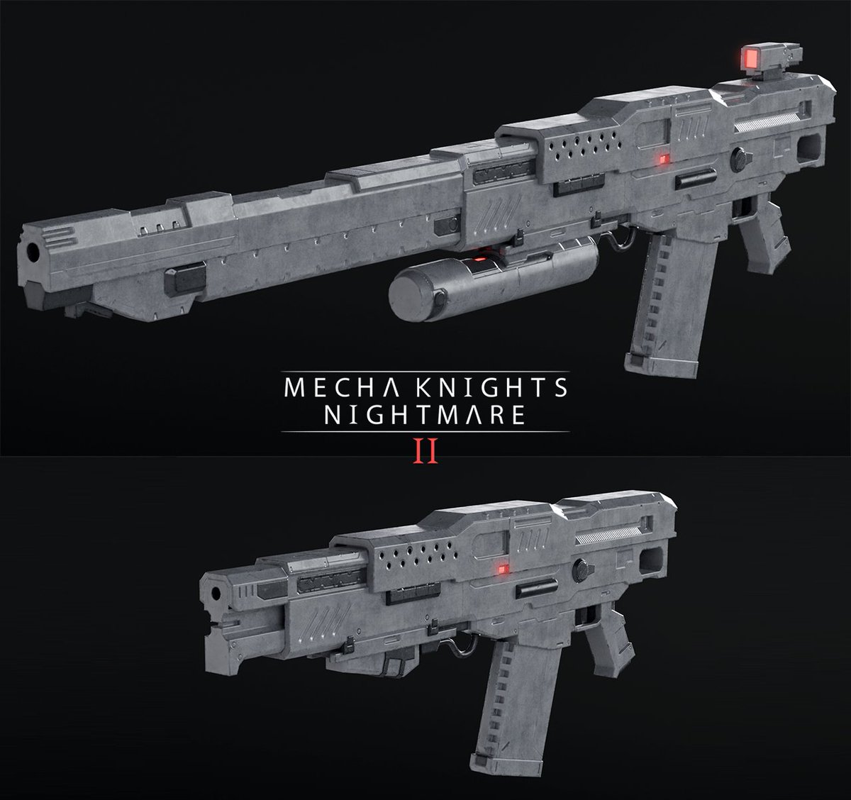 MechaKnights_N's tweet image. Devas III Plasma Rifle, developed by Hayashida in heavy and light variants. 
Devas III プラズマライフル、
Hayashida 開発（ヘビー／ライトバリアント）
#indiedev #mecha #メカ #インディーゲーム #mechaknights