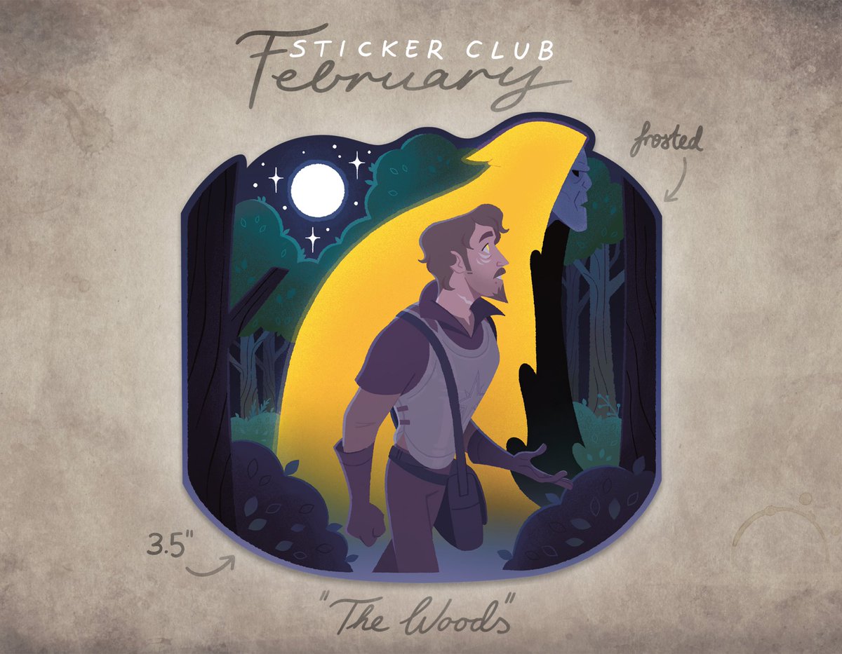 the woods are lovely, dark and deep…

February sticker design done - Malevolent s5 theme!