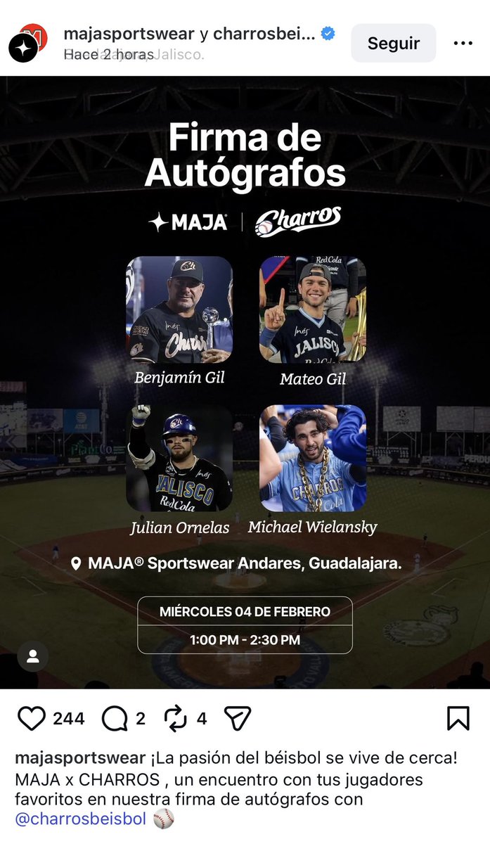 Apréndanle a los charros <a href="/ClubNaranjeros/">Naranjeros de 𝐇ermosillo</a> hora y media para firma de autógrafos, no como ustedes en su abonado fest con sus 30 minutos