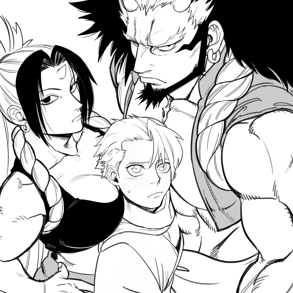 前に描いたユルと左右様のせておこう・・・