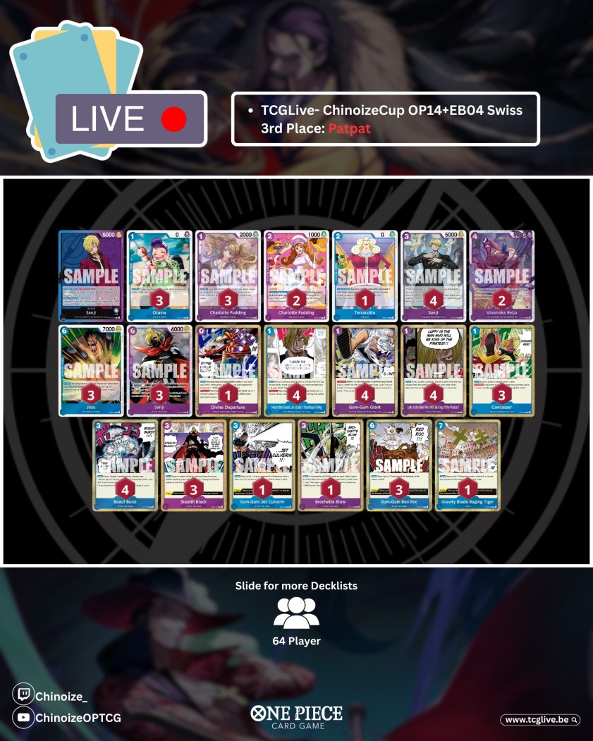 Chinoize - TCGLIVE tweet media