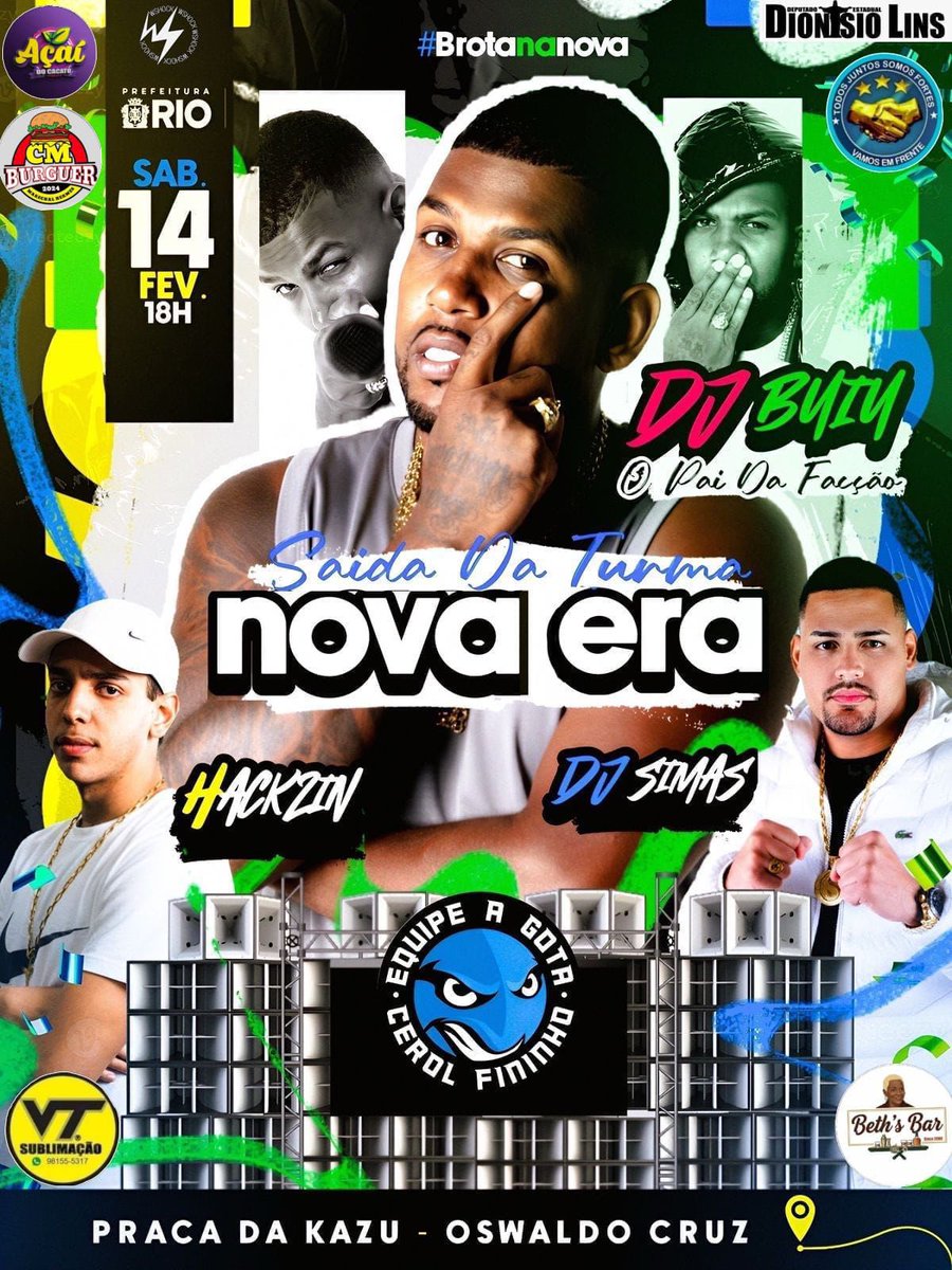 🥳🎭 SAÍDA DA TURMA NOVA ERA 🎭🥳
                             
                       14.FEV 🕢
 
EQUIPE A GOTA CEROL FININHO E DJ’S NO LOCAL TOCANDO TODOS OS RITMOS. 🎭

End: PRAÇA DA KAZU ( OSWALDO CRUZ ).

  Obs : TODAS TURMAS CONVIDADAS, VENHAM CURTIR O CARNAVAL CONOSCO.