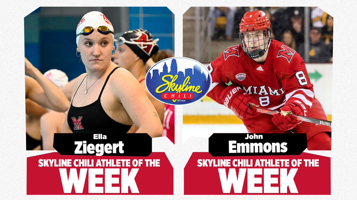 MiamiRedHawks's tweet photo. 🤩Your @Skyline_Chili Athletes of the Week!

Congratulations Ella Ziegert &amp; John Emmons ‼️

🔗 https://t.co/nuBLY1Hrlw

#RiseUpRedHawks https://t.co/T8h1HonwUB