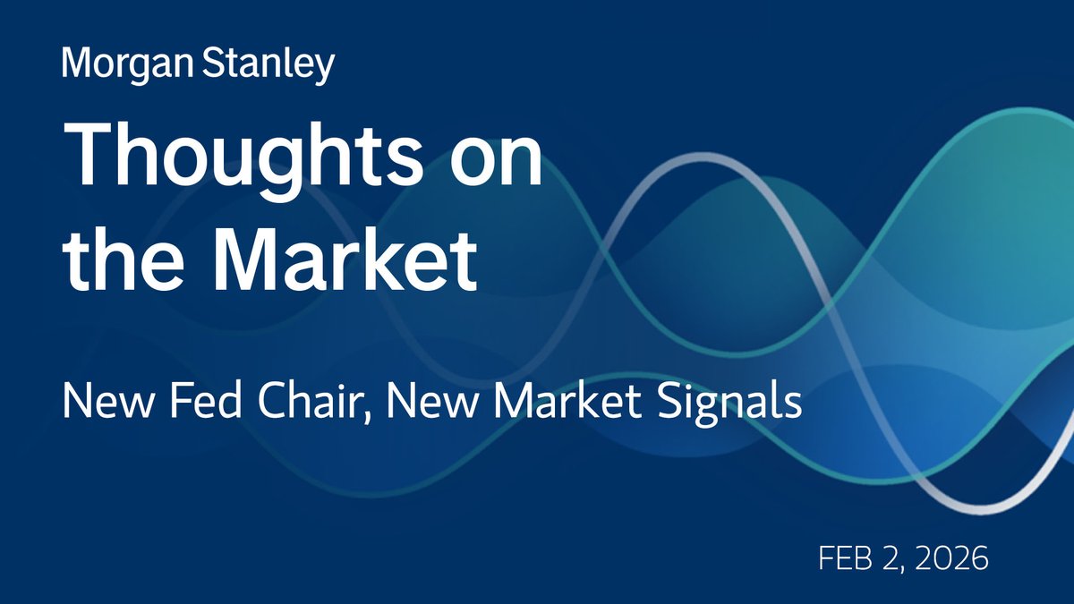 MorganStanley's tweet photo. A weaker dollar and an ever-rising gold suggested investors doubts around a growth narrative. Our CIO and Chief U.S. Equity Strategist explains where Kevin Warsh’s nomination fits into the economic outlook. Tune into the latest Thoughts on the Market. https://t.co/MGALuADUlo https://t.co/DQLJfismh0