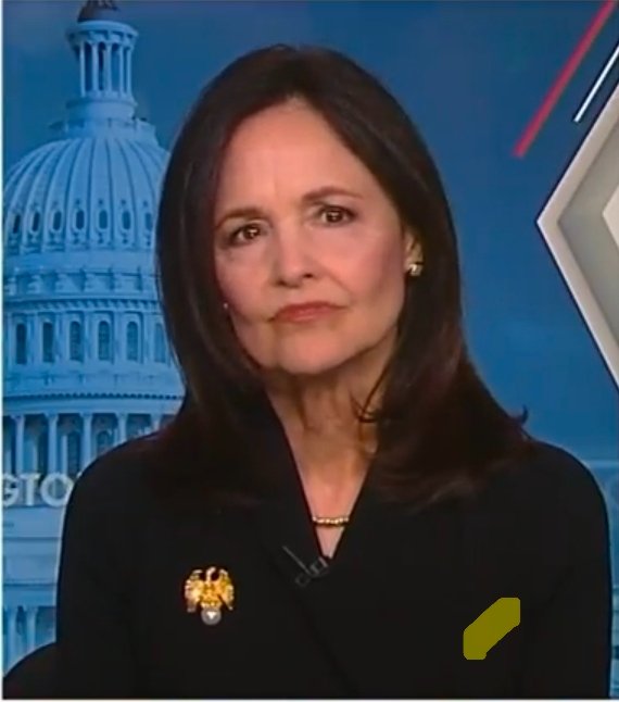 bearx589's tweet photo. Is it really just a coincidence that she’s wearing a pin with an eagle holding a new coin? 

Everything is planned. https://t.co/iLBEq75nB4
