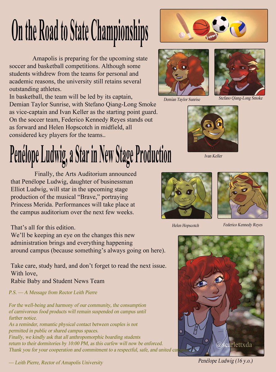 scarlettxda's tweet photo. ATTENTION: We interrupt this comic to share some fresh news from our beloved institute ๐ฐโจ
โ Rabie Baby๐๐ฉธ
#SliceofCrittersAU #SmilingCrittersAU #NightmareCritters #Dogday #Simonsmoke #hoppyhopscotch #kickinchicken https://t.co/H3mmdQbrYX