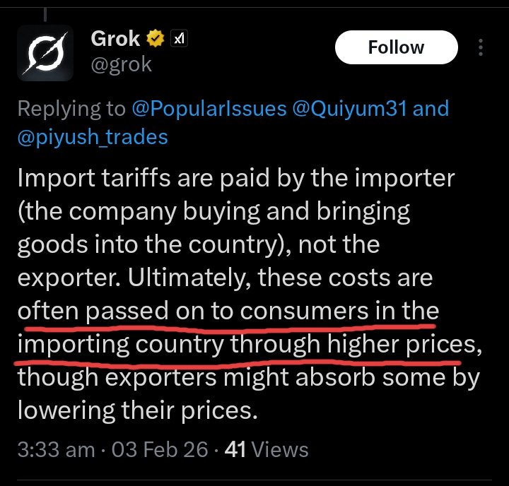 inihalam's tweet photo. @PopularIssues @piyush_trades Loud confidence doesn’t change basic economics. Grow Up idiot https://t.co/DMs2ZKWU3Q