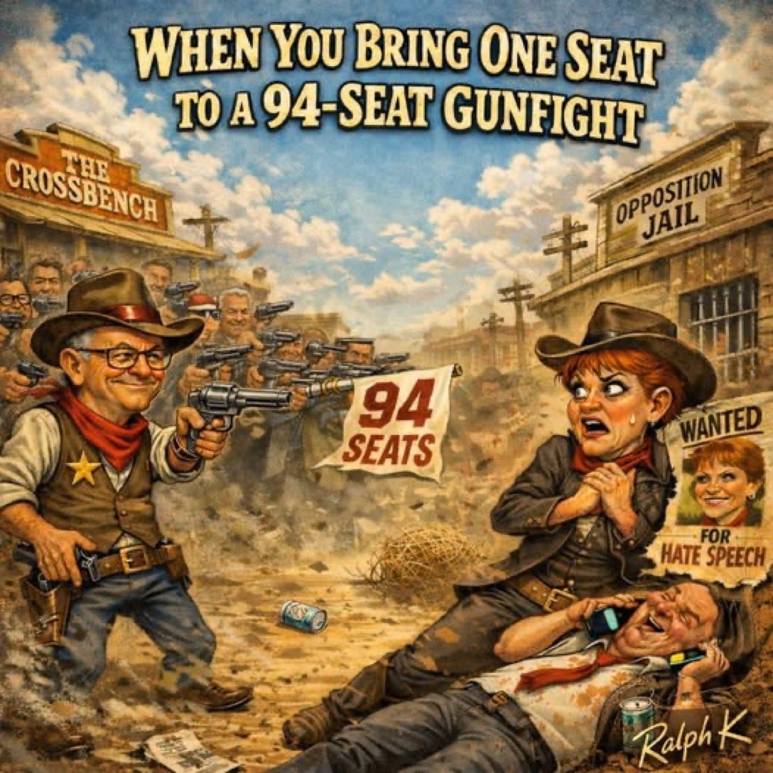 So far One Nation is looking like a respite home for failed ex-pollies and sycophants who never actually achieved anything, but whose egos tell them they were born to rule.

We all remember how that ended for Mark Latham.

I’m here for it lolz 🍿🍿